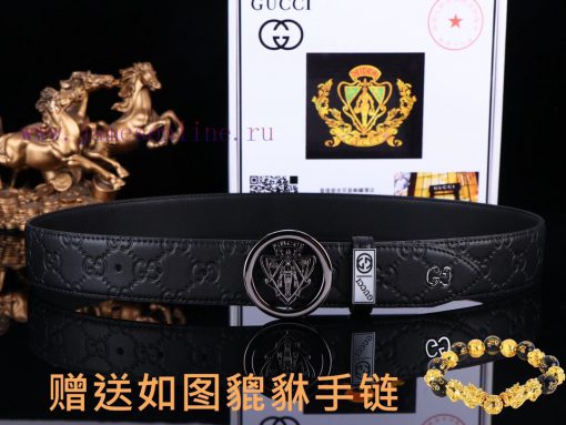 Belt Gucci GucciBelt recognition, complimentary punchThe material is 100% top layer cowhide, 4k84fpen - Image 5