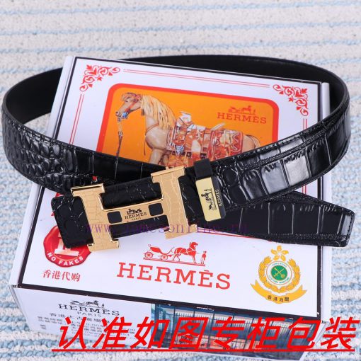 Hermes ️The material is made of 100% top layer cowhide, ensuring that 24k pure steel buckles bikorfwo - Image 3