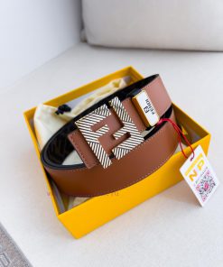 Fendi FENDI ️ Belt and beltBuckle, original classic pure copper boutique letter buckle, phot ray2u2oh