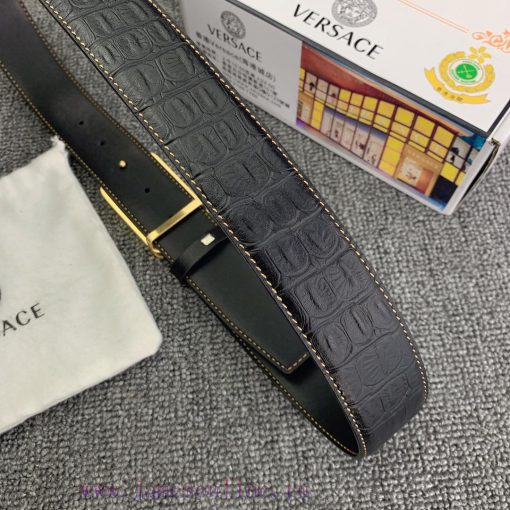 Versace. VersaceMaterial: Leather Belt with 100% Head Layer. The leather belt is guaranteed krwefggy - Image 9