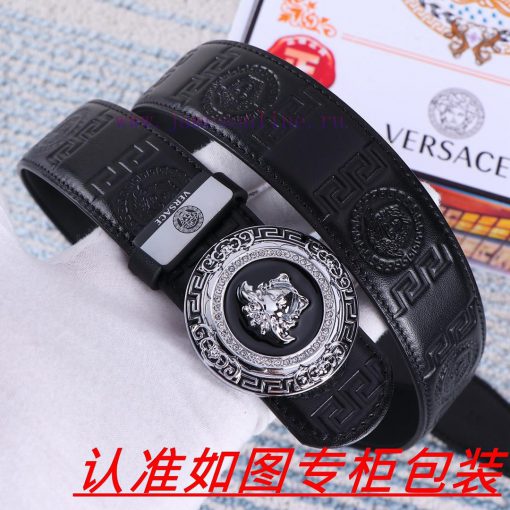 Versace. VersaceThe material is made of 100% top layer cowhide, ensuring that 24k pure steel rosp18s2 - Image 3