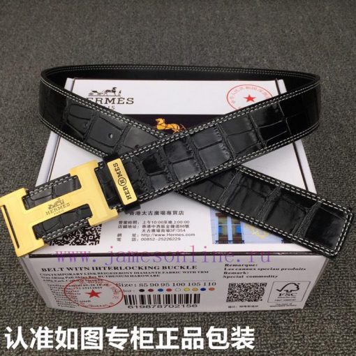 Hermes Hermes crocodile patternGrade: Italian imported 100% top layer cowhide, Hermes. Herm exiyw77l - Image 2