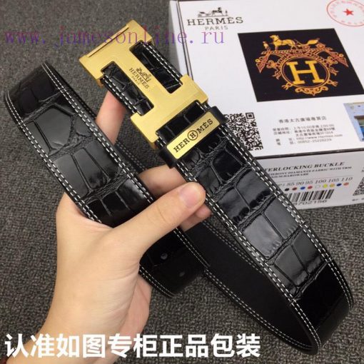 Hermes Hermes crocodile patternGrade: Italian imported 100% top layer cowhide, Hermes. Herm exiyw77l - Image 5