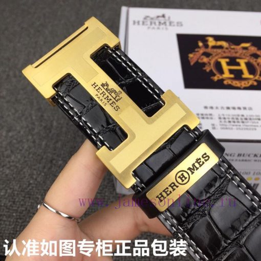 Hermes Hermes crocodile patternGrade: Italian imported 100% top layer cowhide, Hermes. Herm exiyw77l - Image 8