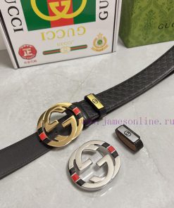 Gucci. Gucci  Material: Leather Belt with 100% Head Layer. The leather belt is guaranteed to n7nsctxn