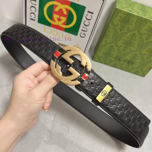 Gucci. Gucci  Material: Leather Belt with 100% Head Layer. The leather belt is guaranteed to n7nsctxn - Image 6