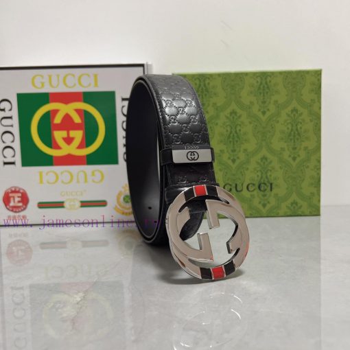 Gucci. Gucci  Material: Leather Belt with 100% Head Layer. The leather belt is guaranteed to c2ki839l