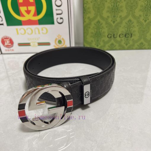 Gucci. Gucci  Material: Leather Belt with 100% Head Layer. The leather belt is guaranteed to c2ki839l - Image 3