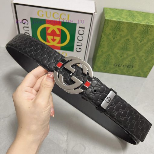 Gucci. Gucci  Material: Leather Belt with 100% Head Layer. The leather belt is guaranteed to c2ki839l - Image 5