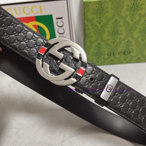 Gucci. Gucci  Material: Leather Belt with 100% Head Layer. The leather belt is guaranteed to c2ki839l - Image 6