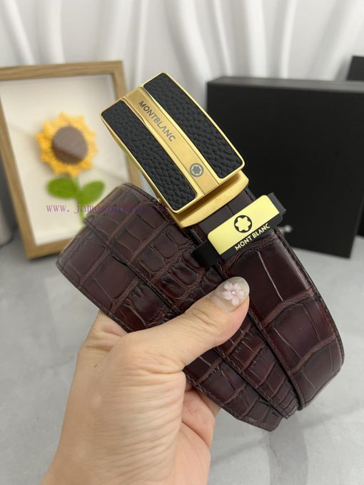 Montblanc Automatic BeltMaterial: Leather Belt with 100% Head Layer. The leather belt is gua 5et02cdu - Image 3