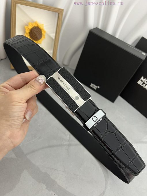 Montblanc Automatic BeltMaterial: Leather Belt with 100% Head Layer. The leather belt is gua 5et02cdu - Image 8