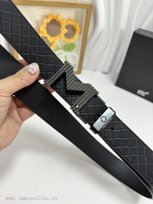 MontblancMaterial: Leather Belt with 100% Head Layer. The leather belt is guaranteed to be g s5m3r4b9 - Image 5
