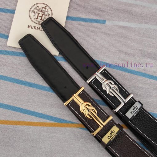 Hermes Hermès Material: Leather Belt with 100% Head Layer. The leather belt is guaranteed to t93pzs20 - Image 2