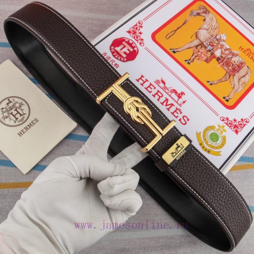 Hermes Hermès Material: Leather Belt with 100% Head Layer. The leather belt is guaranteed to t93pzs20 - Image 5