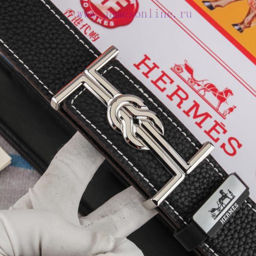 Hermes Hermès Material: Leather Belt with 100% Head Layer. The leather belt is guaranteed to 9tzkye48 - Image 9