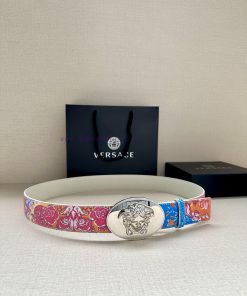 3.8cm wide Versace belt with three-dimensional La Medusa double-sided buckle, decorated with 6tqqv7fg