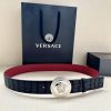 P Width 4.0cm Versace This belt is adorned with the iconic Versace Medusa avatar buckle, sho upgz6kuo