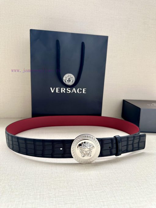 P Width 4.0cm Versace This belt is adorned with the iconic Versace Medusa avatar buckle, sho upgz6kuo - Image 2