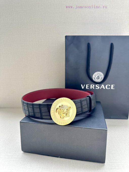 P Width 4.0cm Versace This belt is adorned with the iconic Versace Medusa avatar buckle, sho upgz6kuo - Image 6