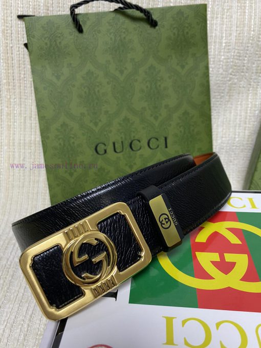 Gucci. Gucci  Material: Leather Belt with 100% Head Layer. The leather belt is guaranteed to 5o6irabu - Image 2