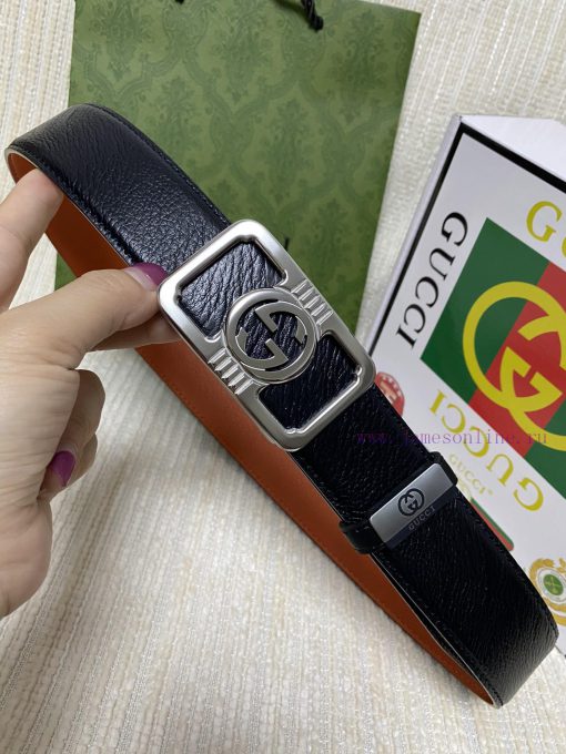 Gucci. Gucci  Material: Leather Belt with 100% Head Layer. The leather belt is guaranteed to ib90amxg - Image 3