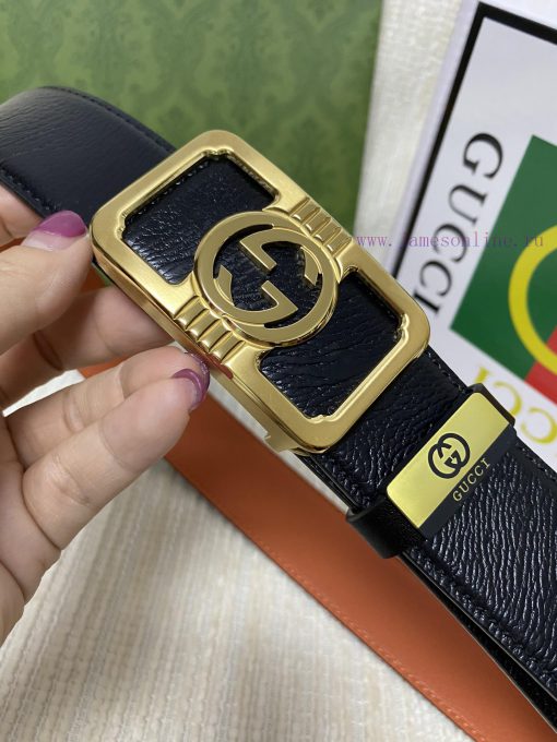 Gucci. Gucci  Material: Leather Belt with 100% Head Layer. The leather belt is guaranteed to ib90amxg - Image 8