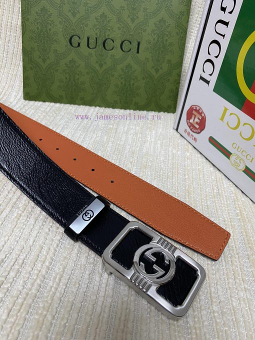 Gucci. Gucci  Material: Leather Belt with 100% Head Layer. The leather belt is guaranteed to ib90amxg - Image 9