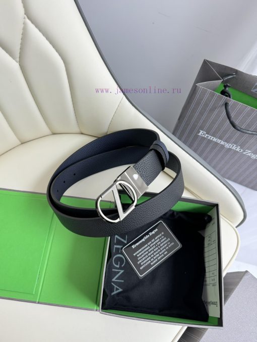 Zegna double-sided original imported top layer cowhide, double-sided use, vacuum electroplat 2raym3g3 - Image 2