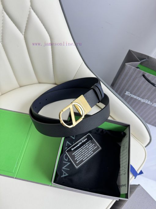 Zegna double-sided original imported top layer cowhide, double-sided use, vacuum electroplat 80s0w10x - Image 2