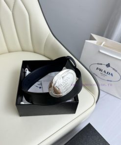 Prada double-sided original imported top layer cowhide, double-sided use, vacuum electroplat i3d7c131