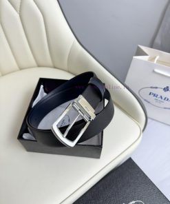 Prada double-sided original imported top layer cowhide, double-sided use, vacuum electroplat e9fd2ud5