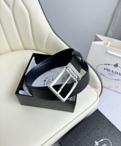 Prada double-sided original imported top layer cowhide, double-sided use, vacuum electroplat pwsarm7p