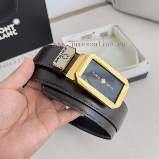 Montblanc Montblanc ️ Belt and beltBuckle, new original classic boutique two-color buckle, p 12a1008v - Image 3