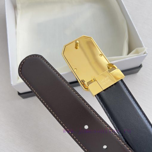 Montblanc Montblanc ️ Belt and beltBuckle, new original classic boutique two-color buckle, p 12a1008v - Image 6