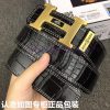 Hermes Hermes crocodile patternGrade: Italian imported 100% top layer cowhide, Hermes. Herm tj68cshp