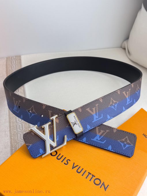 LV... Louis Vuitton Belt and BeltsBuckle, classic pure steel material buckle, top layer cowh w75s8l4y - Image 4