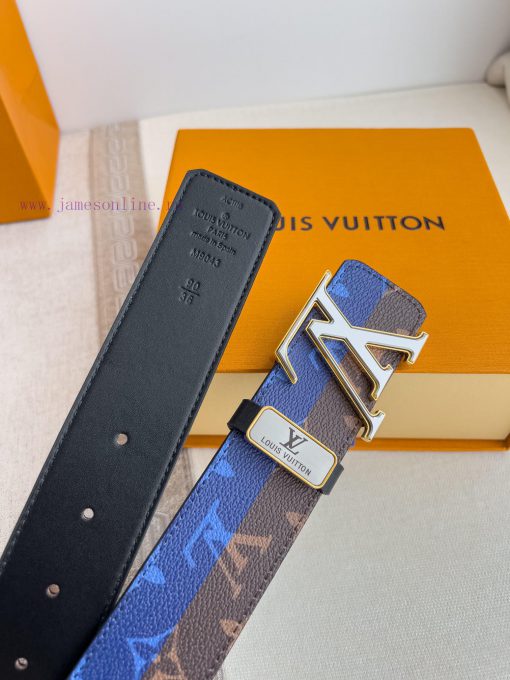 LV... Louis Vuitton Belt and BeltsBuckle, classic pure steel material buckle, top layer cowh w75s8l4y - Image 7