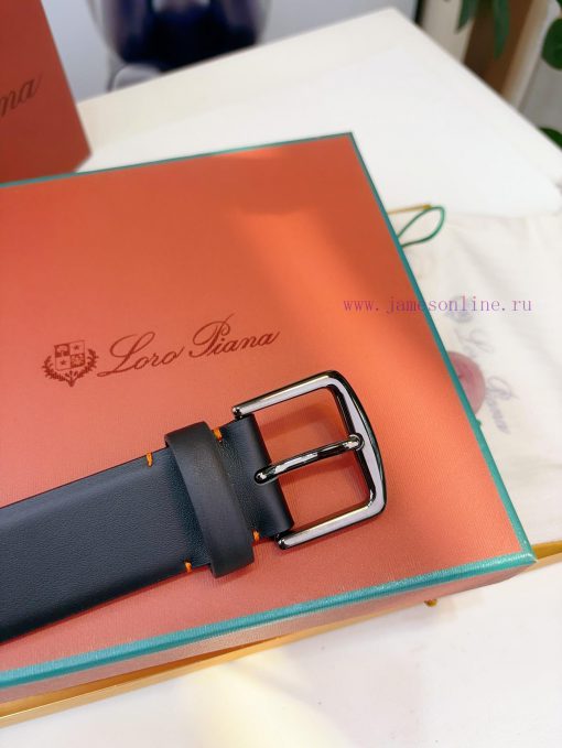 Loro Piana's belt is made of calf leather and handcrafted to give it a very soft and comfort lbsj3rgk - Image 5