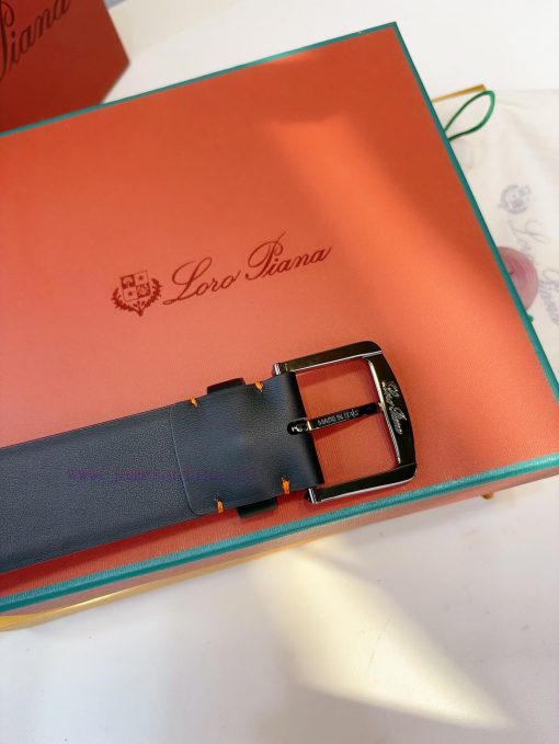 Loro Piana's belt is made of calf leather and handcrafted to give it a very soft and comfort lbsj3rgk - Image 6