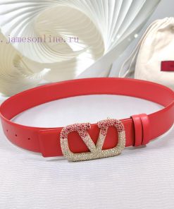 4.0cm Valentino new belt, double-sided top layer cowhide material, length 75.80.85.90.95.100 os2ds02e