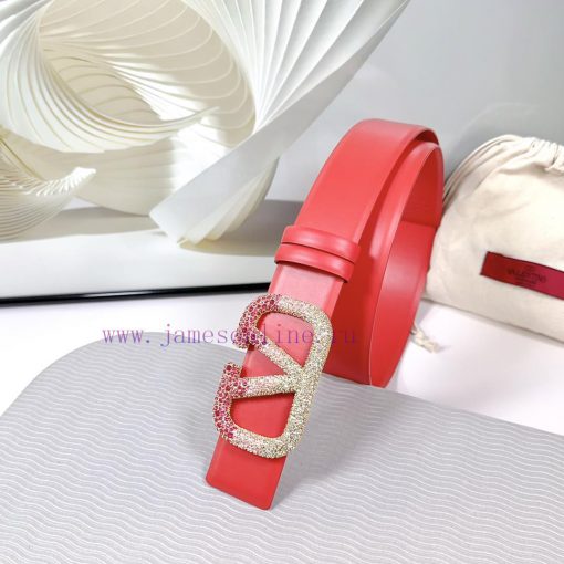 4.0cm Valentino new belt, double-sided top layer cowhide material, length 75.80.85.90.95.100 os2ds02e - Image 3