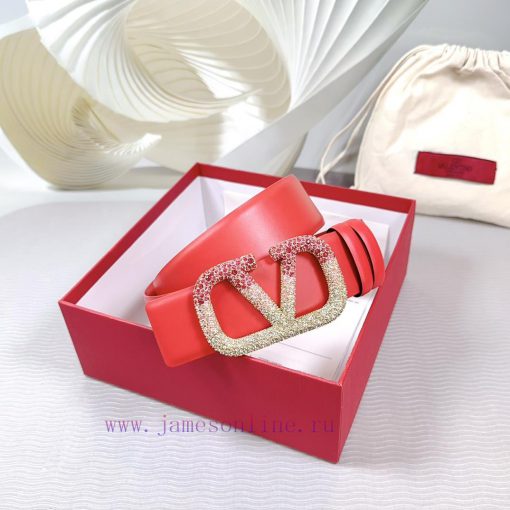4.0cm Valentino new belt, double-sided top layer cowhide material, length 75.80.85.90.95.100 os2ds02e - Image 7