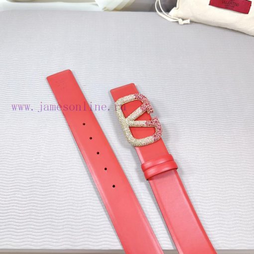 4.0cm Valentino new belt, double-sided top layer cowhide material, length 75.80.85.90.95.100 os2ds02e - Image 8