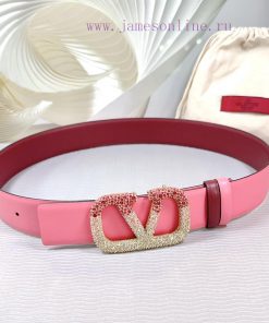 4.0cm Valentino new belt, double-sided top layer cowhide material, length 75.80.85.90.95.100 3k1queb7