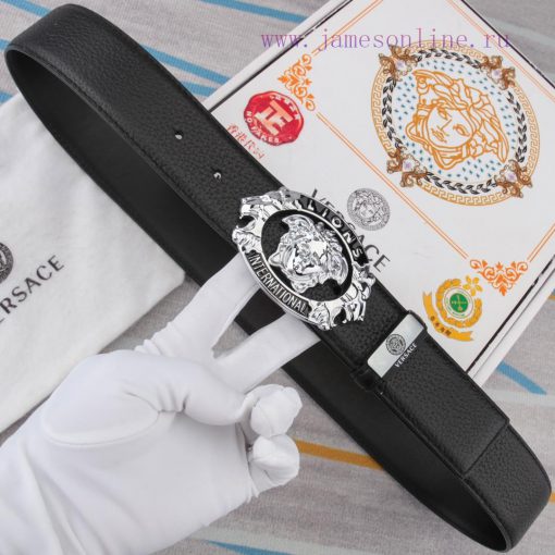 Versace. VersaceMaterial: Leather Belt with 100% Head Layer. The leather belt is guaranteed pu8sal3q - Image 6