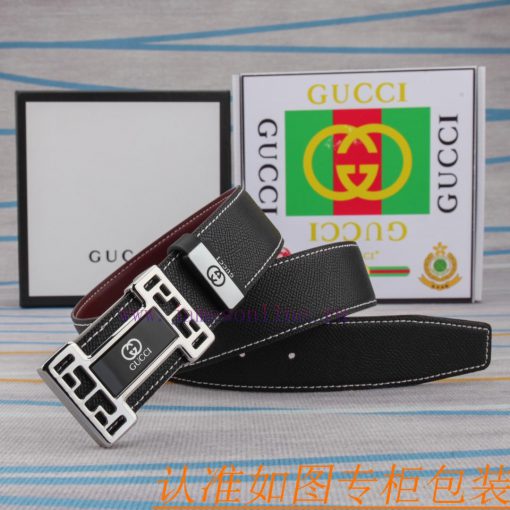 The original leather belt from GucciMen's belt material: 100% head layer cowhide belt, guara otjog690