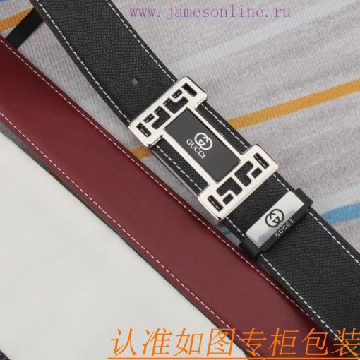 The original leather belt from GucciMen's belt material: 100% head layer cowhide belt, guara otjog690 - Image 4