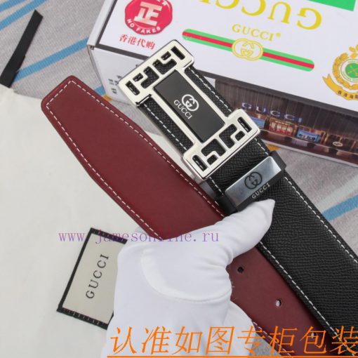 The original leather belt from GucciMen's belt material: 100% head layer cowhide belt, guara otjog690 - Image 8