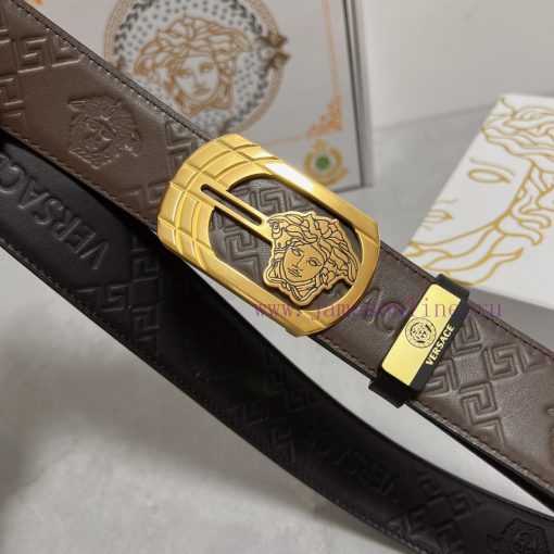 Versace. VersaceMaterial: Leather Belt with 100% Head Layer. The leather belt is guaranteed 95d74ouw - Image 6